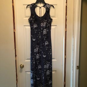 Blue Tone Floral Dress